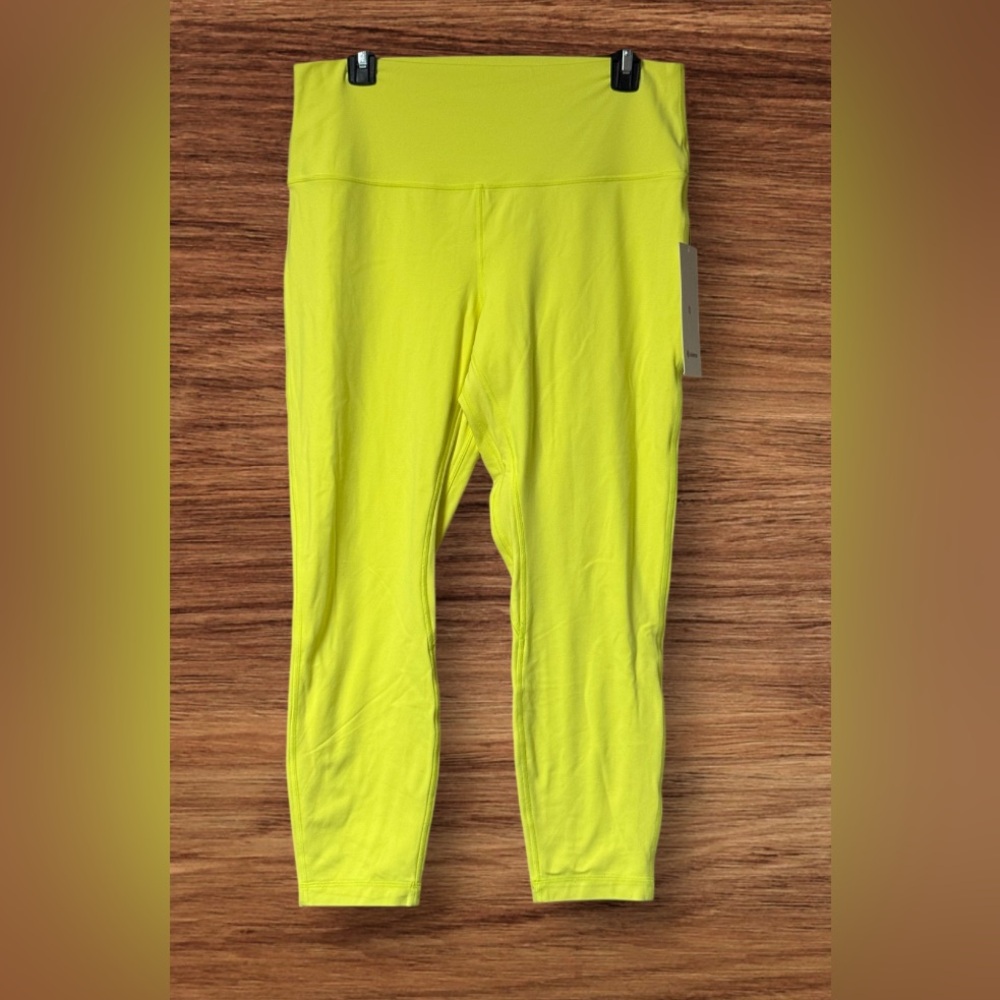 NWT Lululemon Align HR Pants 25” SZ 14 Yellow